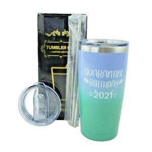 Quarantine Birthday 2021 Insulated Tumbler Cup Limited Edition 20 Ounces